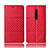 Custodia Portafoglio In Pelle Cover con Supporto T15 per Xiaomi Redmi K20 Rosso