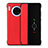 Custodia Portafoglio In Pelle Cover con Supporto T16 per Huawei Mate 30 5G Rosso