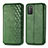 Custodia Portafoglio In Pelle Cover con Supporto T16 per Xiaomi Poco M3 Verde
