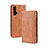 Custodia Portafoglio In Pelle Cover con Supporto T18 per Huawei Honor 20 Pro Arancione