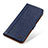 Custodia Portafoglio In Pelle Cover con Supporto T19 per Apple iPhone 14 Pro Blu