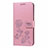 Custodia Portafoglio In Pelle Cover con Supporto T21 per Huawei P40 Rosa