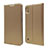 Custodia Portafoglio In Pelle Cover con Supporto U01 per Samsung Galaxy A10 Oro