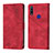 Custodia Portafoglio In Pelle Cover con Supporto Y01B per Huawei Honor 9X Rosso