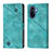 Custodia Portafoglio In Pelle Cover con Supporto Y01B per Huawei Nova Y70 Plus Verde