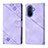 Custodia Portafoglio In Pelle Cover con Supporto Y01B per Huawei Nova Y70 Plus Viola