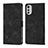 Custodia Portafoglio In Pelle Cover con Supporto Y01B per Motorola Moto E32s Nero