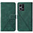Custodia Portafoglio In Pelle Cover con Supporto Y01B per Oppo F21 Pro 4G Verde