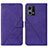 Custodia Portafoglio In Pelle Cover con Supporto Y01B per Oppo F21 Pro 4G Viola
