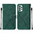Custodia Portafoglio In Pelle Cover con Supporto Y01B per Samsung Galaxy A53 5G Verde