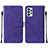 Custodia Portafoglio In Pelle Cover con Supporto Y01B per Samsung Galaxy A53 5G Viola