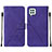 Custodia Portafoglio In Pelle Cover con Supporto Y01B per Samsung Galaxy F22 4G Viola