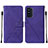 Custodia Portafoglio In Pelle Cover con Supporto Y01B per Samsung Galaxy F52 5G Viola