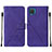 Custodia Portafoglio In Pelle Cover con Supporto Y01B per Samsung Galaxy M12 Viola