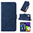 Custodia Portafoglio In Pelle Cover con Supporto Y01B per Samsung Galaxy M22 4G