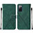 Custodia Portafoglio In Pelle Cover con Supporto Y01B per Samsung Galaxy S20 FE (2022) 5G Verde