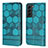 Custodia Portafoglio In Pelle Cover con Supporto Y01B per Samsung Galaxy S21 5G