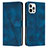 Custodia Portafoglio In Pelle Cover con Supporto Y01X per Apple iPhone 13 Pro Blu