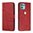 Custodia Portafoglio In Pelle Cover con Supporto Y01X per Motorola Moto Edge 20 Lite 5G Rosso