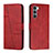 Custodia Portafoglio In Pelle Cover con Supporto Y01X per Motorola Moto Edge S30 5G Rosso