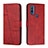 Custodia Portafoglio In Pelle Cover con Supporto Y01X per Motorola Moto G Pure Rosso