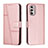 Custodia Portafoglio In Pelle Cover con Supporto Y01X per Motorola Moto G Stylus (2022) 5G Oro Rosa