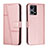 Custodia Portafoglio In Pelle Cover con Supporto Y01X per Oppo F21s Pro 4G Oro Rosa