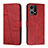 Custodia Portafoglio In Pelle Cover con Supporto Y01X per Oppo F21s Pro 4G Rosso