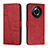 Custodia Portafoglio In Pelle Cover con Supporto Y01X per Realme 11 Pro+ Plus 5G Rosso