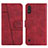 Custodia Portafoglio In Pelle Cover con Supporto Y01X per Samsung Galaxy A01 SM-A015 Rosso