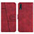 Custodia Portafoglio In Pelle Cover con Supporto Y01X per Samsung Galaxy A70S Rosso
