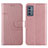 Custodia Portafoglio In Pelle Cover con Supporto Y01X per Samsung Galaxy A82 5G Oro Rosa