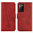 Custodia Portafoglio In Pelle Cover con Supporto Y01X per Samsung Galaxy Note 20 Ultra 5G Rosso