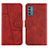 Custodia Portafoglio In Pelle Cover con Supporto Y01X per Samsung Galaxy Quantum2 5G Rosso