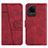 Custodia Portafoglio In Pelle Cover con Supporto Y01X per Samsung Galaxy S20 Ultra Rosso