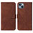 Custodia Portafoglio In Pelle Cover con Supporto Y02B per Apple iPhone 13