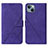 Custodia Portafoglio In Pelle Cover con Supporto Y02B per Apple iPhone 13 Viola