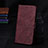 Custodia Portafoglio In Pelle Cover con Supporto Y02B per Samsung Galaxy M32 4G Rosso Rosa