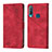 Custodia Portafoglio In Pelle Cover con Supporto Y02B per Vivo Y15 Rosso