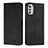 Custodia Portafoglio In Pelle Cover con Supporto Y02X per Motorola Moto E32s Nero