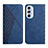 Custodia Portafoglio In Pelle Cover con Supporto Y02X per Motorola Moto Edge 30 Pro 5G Blu