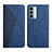 Custodia Portafoglio In Pelle Cover con Supporto Y02X per Motorola Moto Edge S30 5G Blu