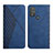 Custodia Portafoglio In Pelle Cover con Supporto Y02X per Motorola Moto G Power (2022) Blu