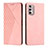 Custodia Portafoglio In Pelle Cover con Supporto Y02X per Motorola Moto G Stylus (2022) 4G Oro Rosa