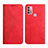 Custodia Portafoglio In Pelle Cover con Supporto Y02X per Motorola Moto G20 Rosso