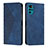 Custodia Portafoglio In Pelle Cover con Supporto Y02X per Motorola Moto G22 Blu