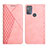 Custodia Portafoglio In Pelle Cover con Supporto Y02X per Motorola Moto G50 Oro Rosa