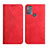 Custodia Portafoglio In Pelle Cover con Supporto Y02X per Motorola Moto G50 Rosso
