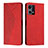 Custodia Portafoglio In Pelle Cover con Supporto Y02X per Oppo F21s Pro 4G Rosso