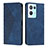 Custodia Portafoglio In Pelle Cover con Supporto Y02X per Oppo Reno8 Pro 5G Blu